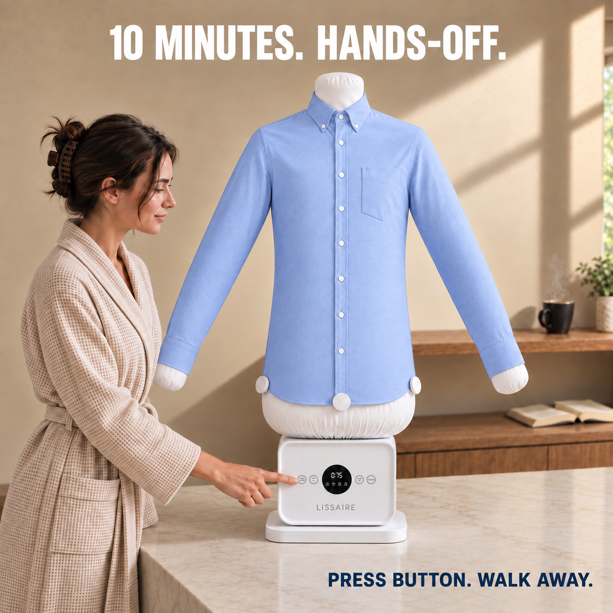 Lissaire Automatic Clothes Ironing Machine | Self-Ironing