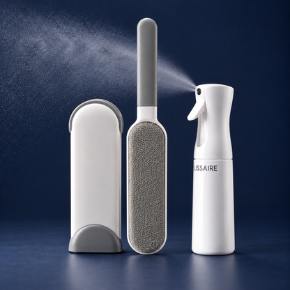 Lissaire Care Kit: Auto-Mister Spray Bottle and Lint Brush